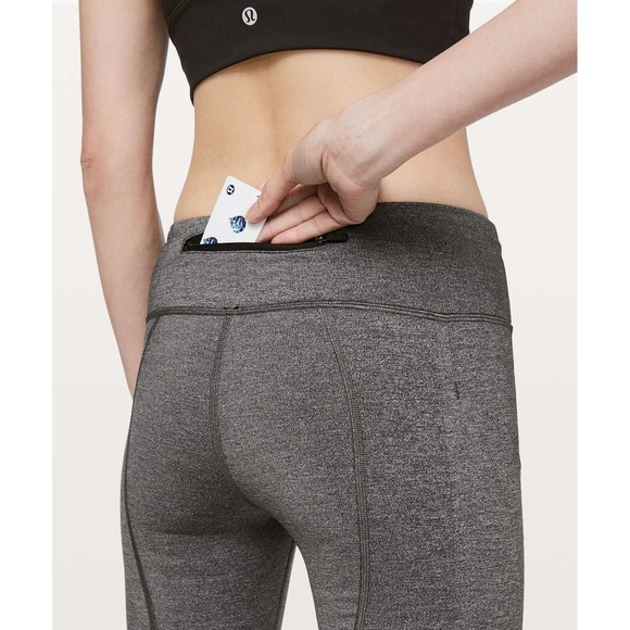 Lululemon Pace Rival Crop 22" Leggings Black Size 8 Women's $88 Retail - Picture 4 of 14